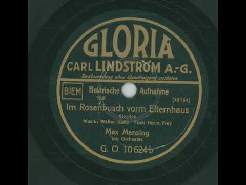 Im Rosenbusch Vorm Elternhaus - Max Mensing & Orchester