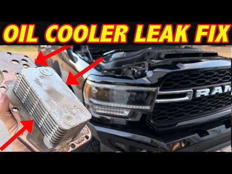 5.9L & 6.7L Cummins Oil Cooler Coolant Leak FIX Repair Replacement