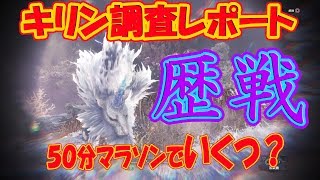 キリンマラソン！歴戦古龍レポートがいくつ出るのか！？(解説付き)