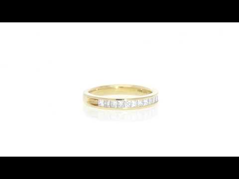 18K Yellow Gold and Diamond Eternity Ring