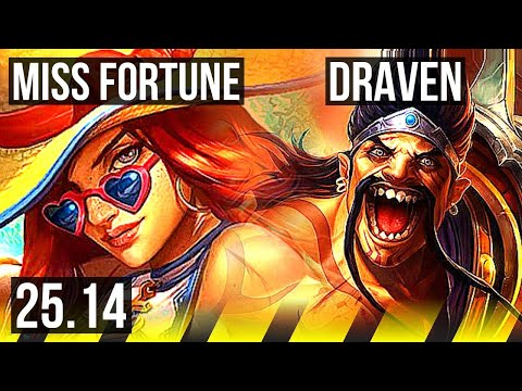 MISS FORTUNE & Nautilus vs DRAVEN & Braum (ADC) | KR Diamond | 25.14