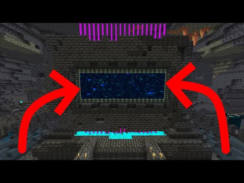 Activating Ancient City Portal in Minecraft (CONCEPT)
