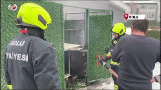 Bolu’da Elektrik Kaynaklı Çıkan Baca Yangını, Etrafı Dumana Boğdu