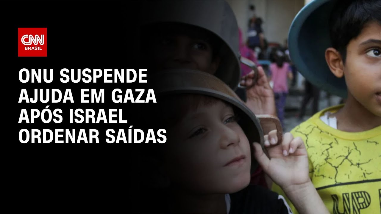 ONU suspende ajuda em Gaza após israel ordenar saídas | LIVE CNN