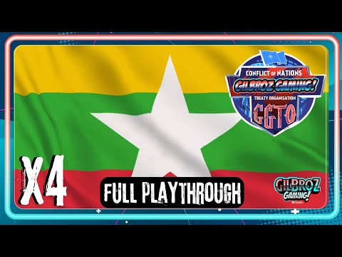 Myanmar 4x Playthrough - Conflict of Nations World War 3 - Mobile / Desktop Game / Full Playthrough
