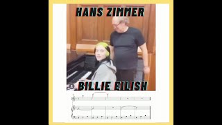 Hans Zimmer &amp; Billie Eilish play piano together #Shorts