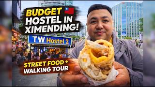 ₱1K Budget Hostel in Ximending?! 🇹🇼 Exploring Taipei’s BEST Street Food & Streets