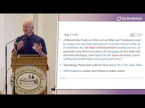 Prof. Dr. Jacob Thiessen: Die Aeropag-Rede des Paulus in Athen