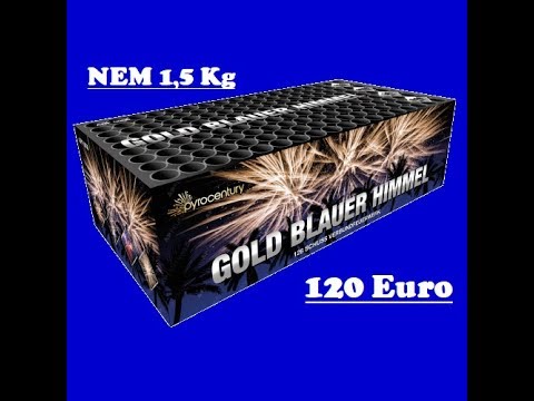 Pyrocentury Gold Blauer Himmel / Fächerbatterie