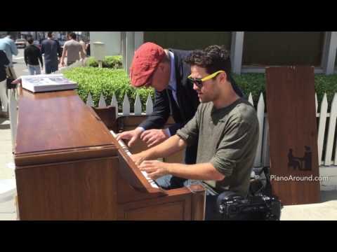 Spontaneous Jazz Duet on a Street Piano in Venice Beach with Frans Bak Video