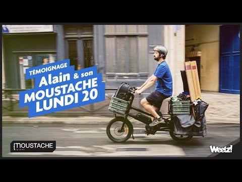 Moustache Lundi 20 - Alain, photographe à Paris à vélo longtail