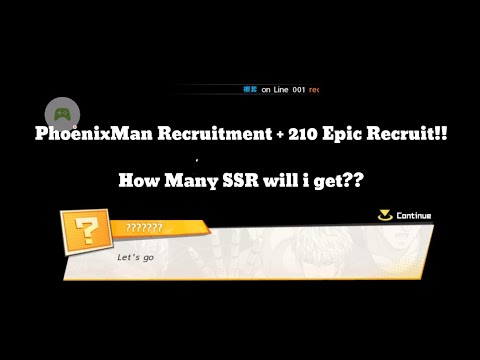 PhoenixMan Recruitment + 210 Epic Recruitment | OPMTheStrongest
