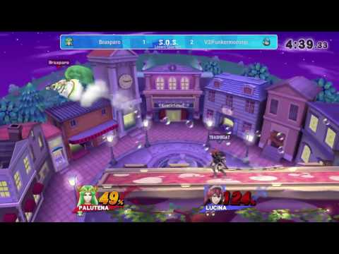 SOS9 Losers Quarters - Brasparo (Wii Fit Trainer/Palutena) vs V3|Funkermonster (Mega Man/Lucina)