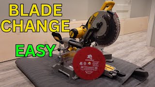 How To Change The Blade On a Mitre Saw - Dewalt 779