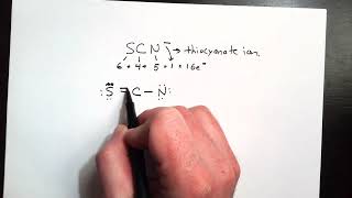 Drawing Lewis Structures 6 thiocyanate ion