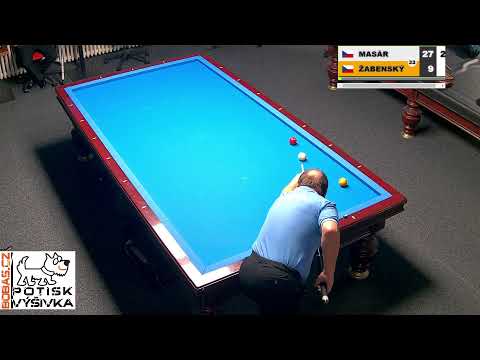 Czech league | 3-cushion | D2 | 7th round | Stanislav Masár v Zbyněk Žabenský