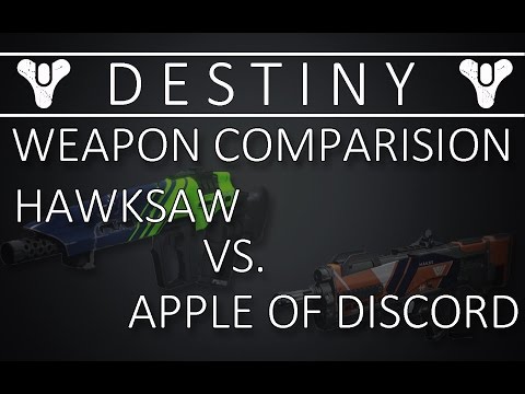 Destiny Weapon Comparision: Hawksaw vs Apple of Discord