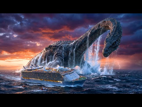 Modern Titanic vs MYTHICAL SEA MONSTER (The Bloop) – Ultimate Attack (AI VFX)