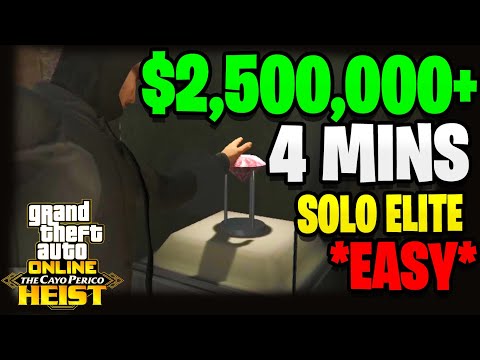 CAYO PERICO HEIST SOLO GUIDE BEST APPROACH 2,500,000$ IN 4 MINS