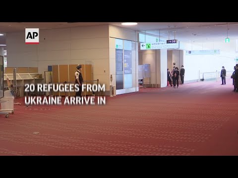 Japan FM flies 20 refugees from Ukraine to Tokyo