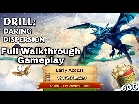 New Gauntlet - DRILL:DARING DISPERSION Full Walkthrough/Gameplay - Dragons:Rise of Berk