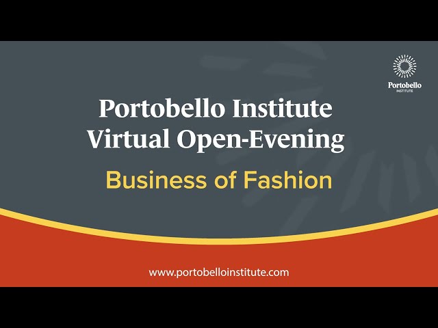 Portobello Virtual Open Evening - Fashion Department