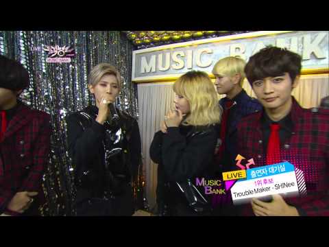 [131115] Trouble Maker + SHINee in Waiting Room @Music Bank