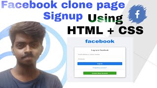 Create fake facebook signup page using HTML+CSS | Tamil | Subscribe | LearnWithVish