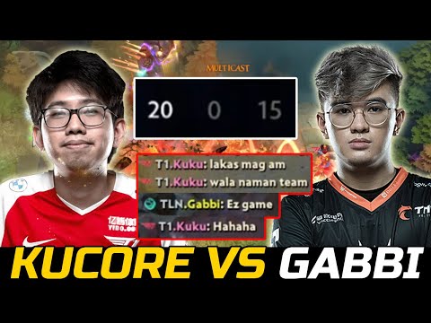 GABBI VS T1.KUKU SAFELANE - 0 DEATH CARRY ANTI MAGE DOTA 2