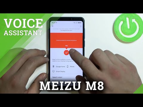 MEIZU M8 and Google Settings - How to Change Google Assistant Voice