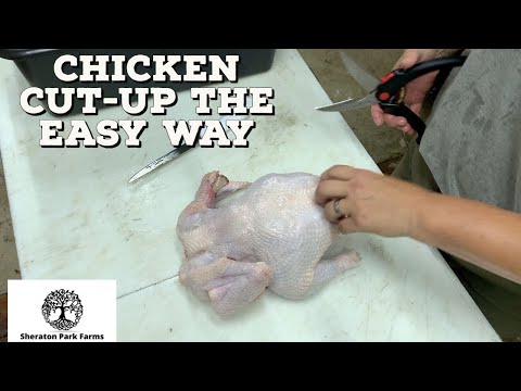 How To Cut Up A Whole Chicken Tutorial - Grow Your Own Food