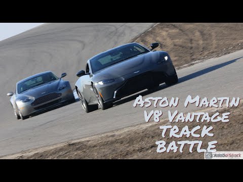 2007 V8 Vantage v 2020 V8 Vantage On track - Buttonwillow Raceway