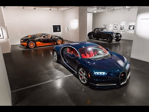 Miller Motorcars "Then and Now" Bugatti Exhibit - Bugatti Chiron and Veyron Supersport!