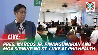 LIVE: Pres. Marcos Jr. leads St. Luke’s BGC & PhilHealth MOA Signing | August 25, 2026