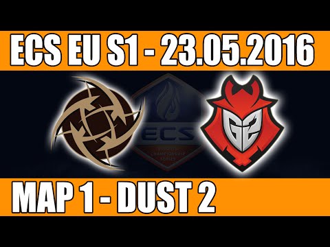 NIP vs G2 eSports | Map 1 (Dust 2) ECS EU Season 1 2016 CS:GO Week 7 (23.05.2016)