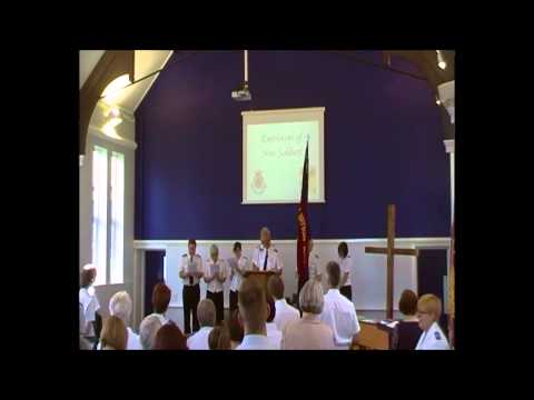 Swearing in of soldiers at Letchworth Salvation Army