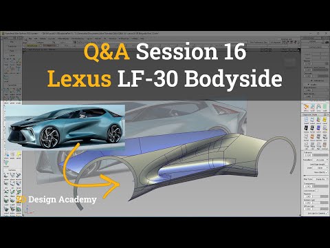 Autodesk Alias Tutorials I Q&A 16 - Lexus LF-30 Bodyside 1