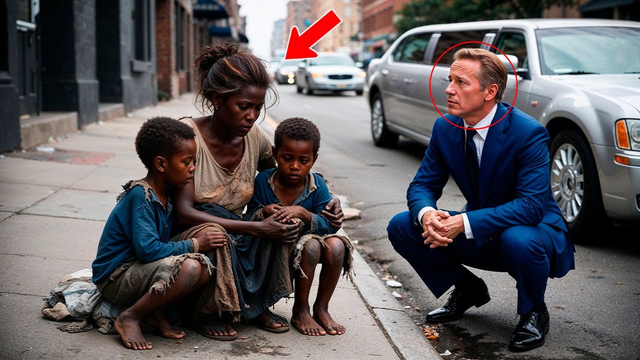 Millionaire Saw a Homeless Woman with Twins and Recognized His First Love  What He Did Shocked All!
