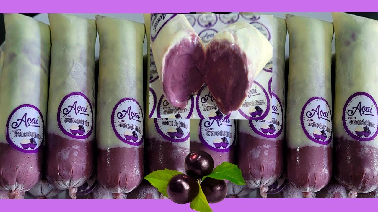 ✅️GELADINHO GOURMET DE AÇAÍ C/ CREME DE NINHO