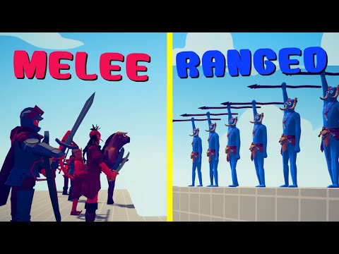 MELEE TEAM vs RANGED TEAM (classic units all factions)  | TABS - Totally Accurate Battle Simulator