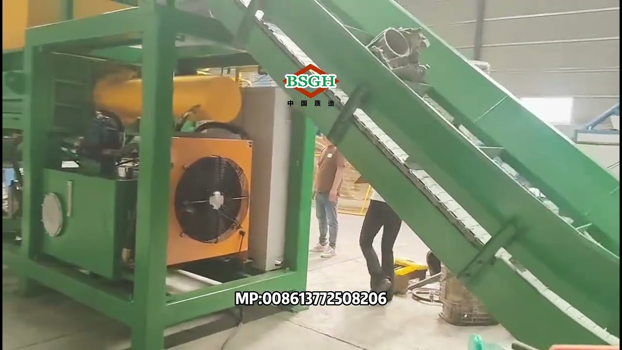 Extrusion-Type Crusher | Industrial Shredding Machine for Scrap Metal and Engines Breaking