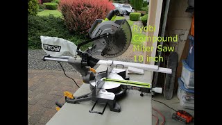 Ryobi 10 Inch Compound Miter Saw - DIY - Box opening
