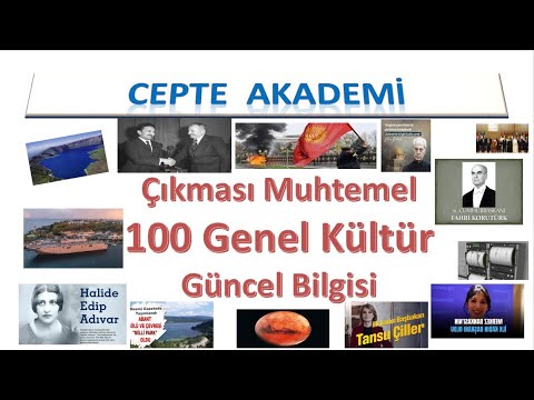 2024 KPSS Güncel Bilgiler - 2 (Çıkabilecek 100 adet Genel ve Kültürel Bilgi)