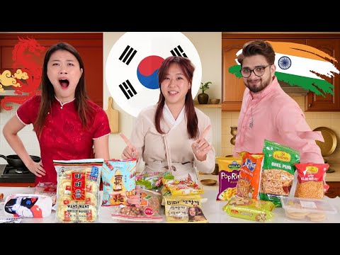 China vs India vs Korean Snack war