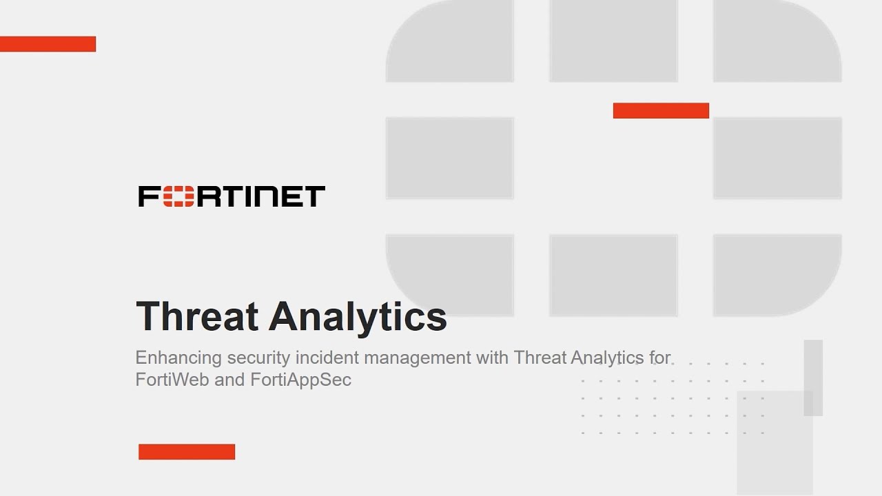 Threat Analytics for FortiWeb