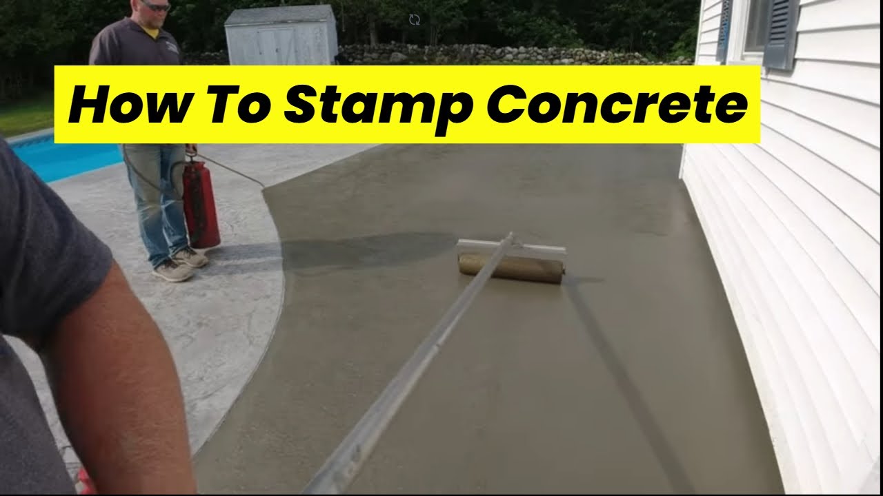 Concrete Patio Stamping Job Start to Finish With Costs