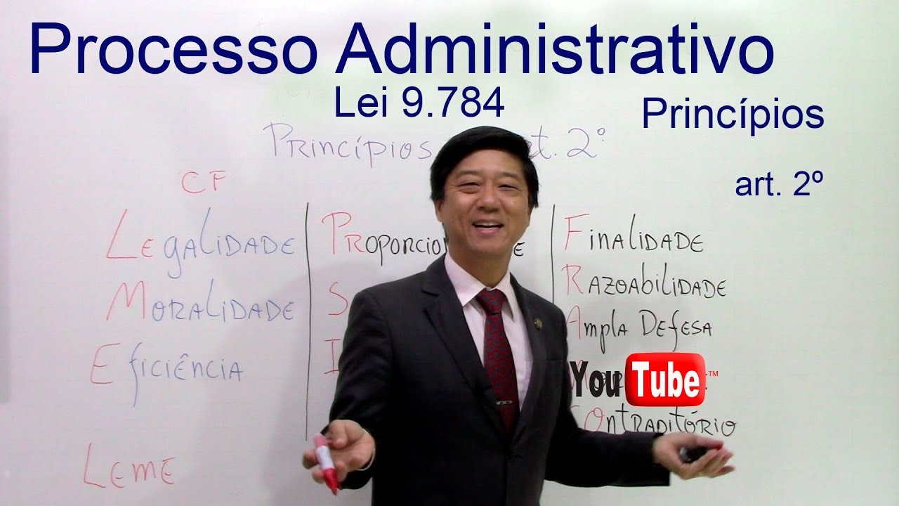 Processo Administrativo - Lei 9784 -Princípios art 2º -Aula 166- Dto Administrativo - Prof Tanaka