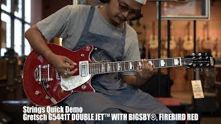 Video thumbnail for Strings Quick Demo : Gretsch G5441T DOUBLE JET™ WITH BIGSBY®, FIREBIRD RED by Strings Shop