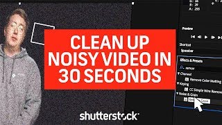 How to Clean Up Noisy Video in 30 Seconds | Video Editing Tutorials