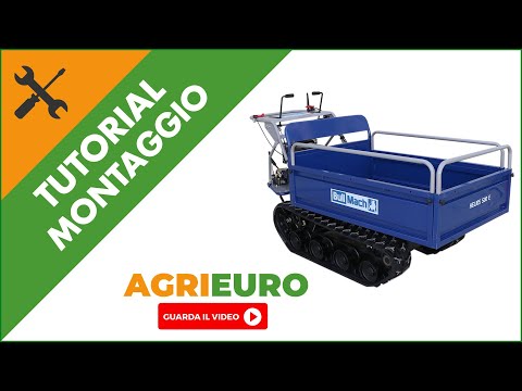 Motocarriola cingolata BullMach Helios 500 E: Guida completa al montaggio del prodotto